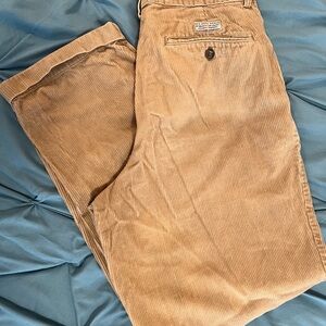 🔥 Men’s Tan Corduroy Cuffed Pants